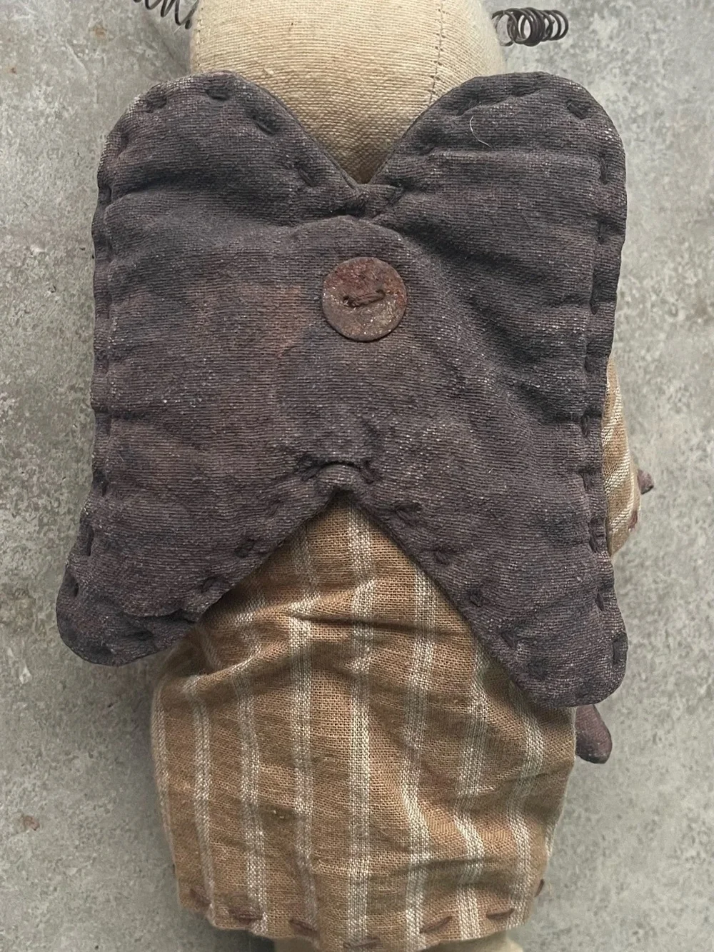Vintage Honey & me Primitive clothe Angel/folk art doll- retired